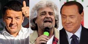 Berlusconi Renzi Grillo