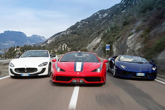 Gli italiani sognano Ferrari, Lamborghini e Maserati ...