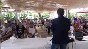 Ricardo Merlo, presidente MAIE, incontra i connazionali della RD a Boca Chica