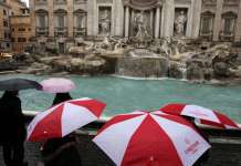 Meteo, pioggia a Roma