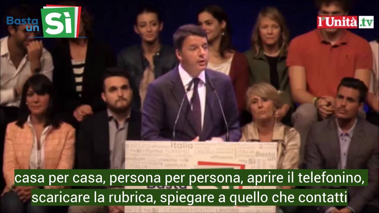 Matteo Renzi: “Cara Italia, vuoi cambiare davvero? Basta un Sì” [VIDEO]