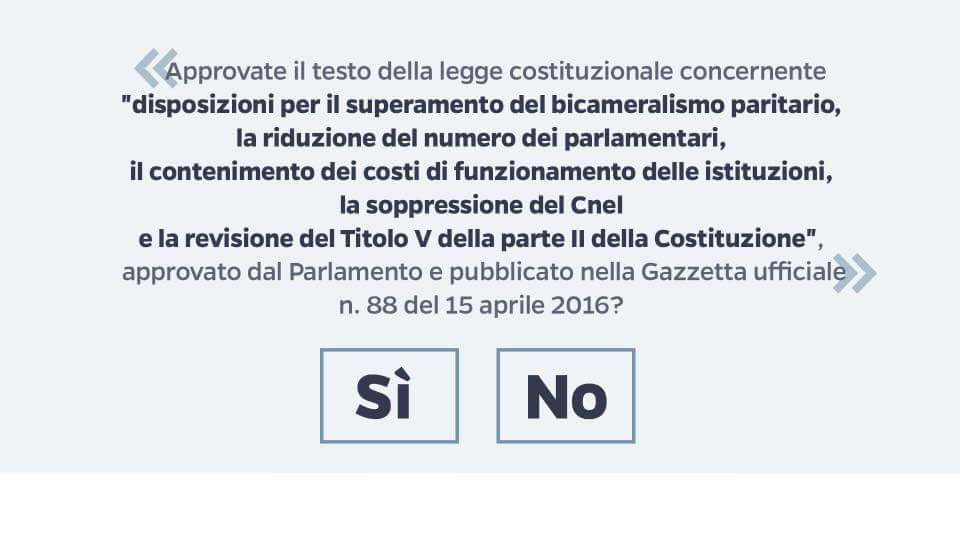 Referendum, si vota il 4 dicembre. Ecco le reazioni politiche