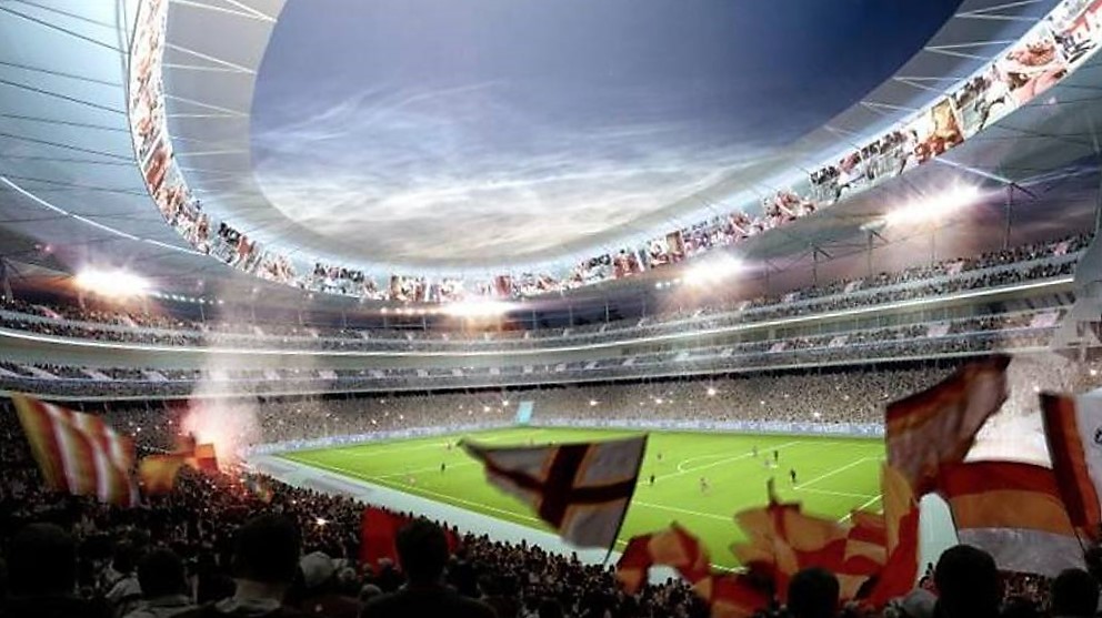 Lo stadio della Roma