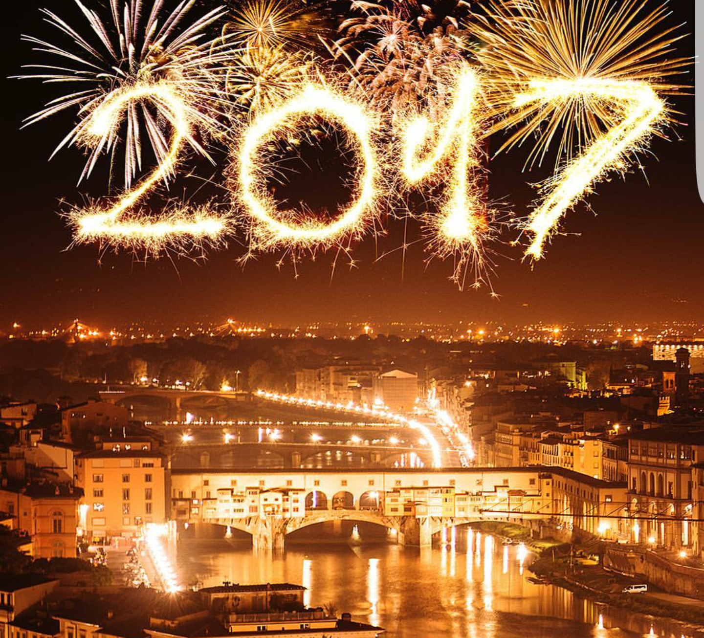 Benvenuto 2017, auguri a tutti ovunque voi siate