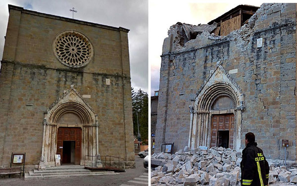 Terremoto Amatrice, recuperate statue nella chiesa di San Francesco