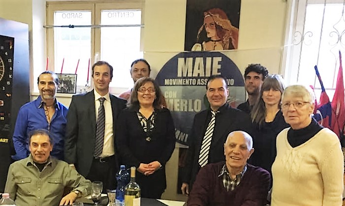 Mario Borghese (MAIE) tra gli italiani di Amburgo [FOTO]