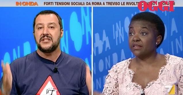 Kyenge (Pd): “Salvini è un razzista, lo dicono i fatti”