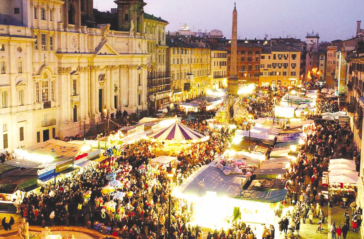 Roma, torna la Befana a piazza Navona