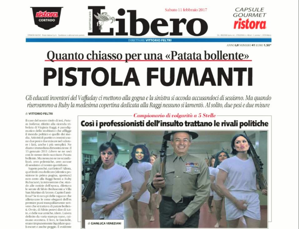 Patata bollente, Feltri contro M5S: “Pistola fumanti”