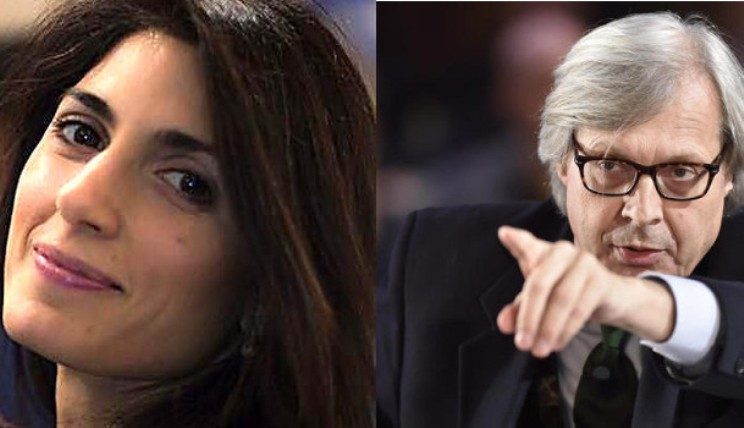 La bomba di Sgarbi, “Virginia Raggi è una piccola truffatrice”