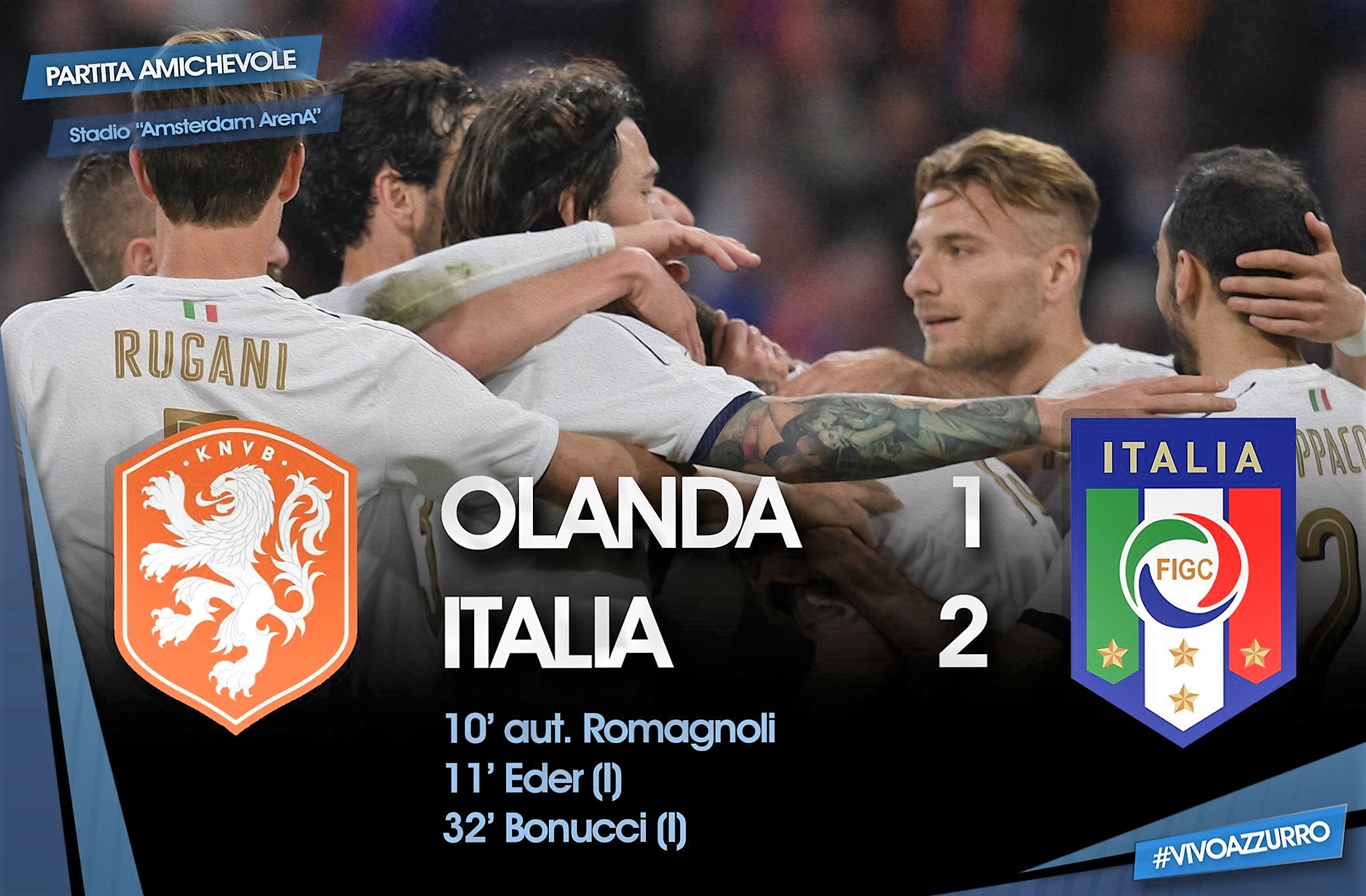 Calcio, Italia Olanda finisce 2 a 1. E in Sud America Bolivia batte Argentina