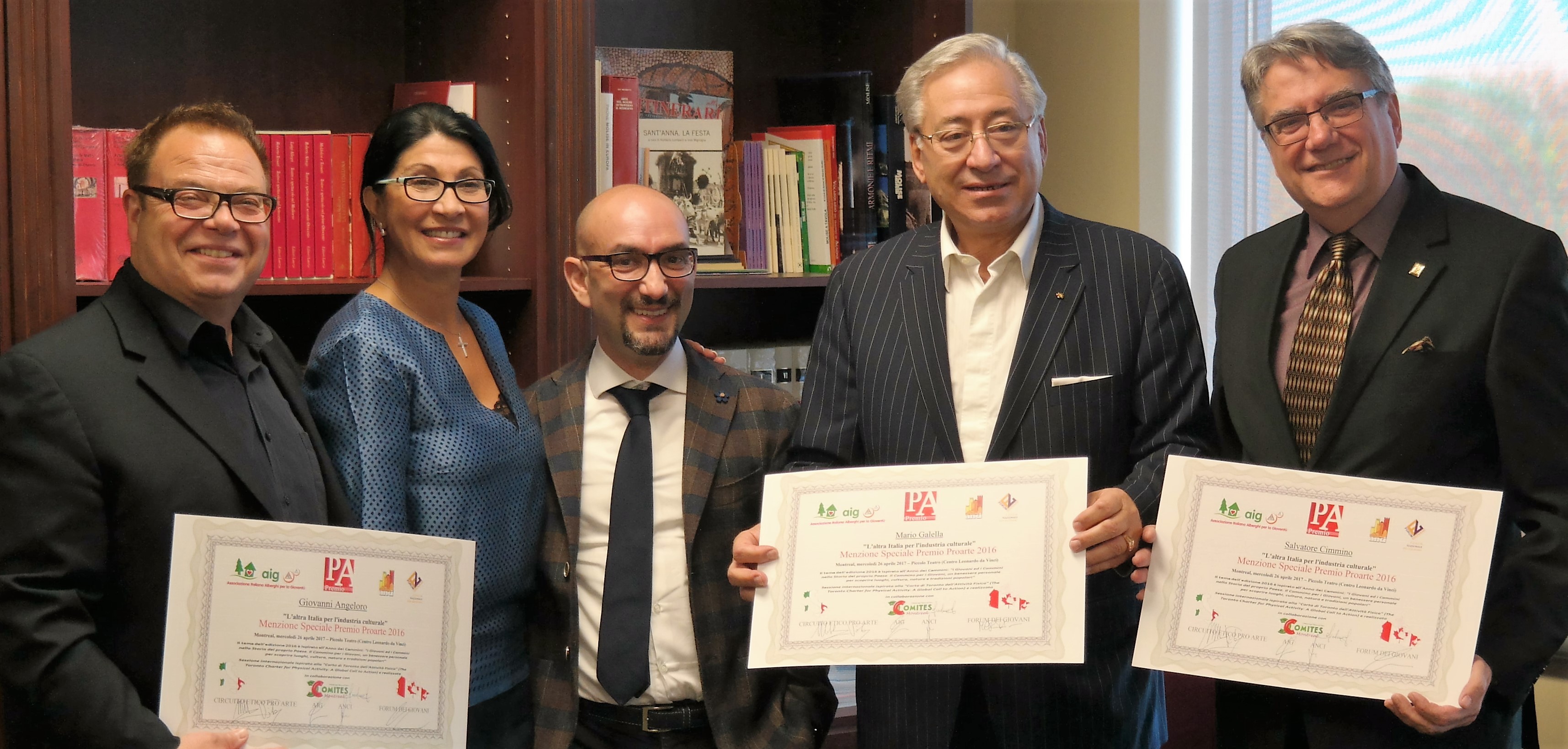 Italiani in Canada, Comites Montreal consegna premi “L’Altra Italia”