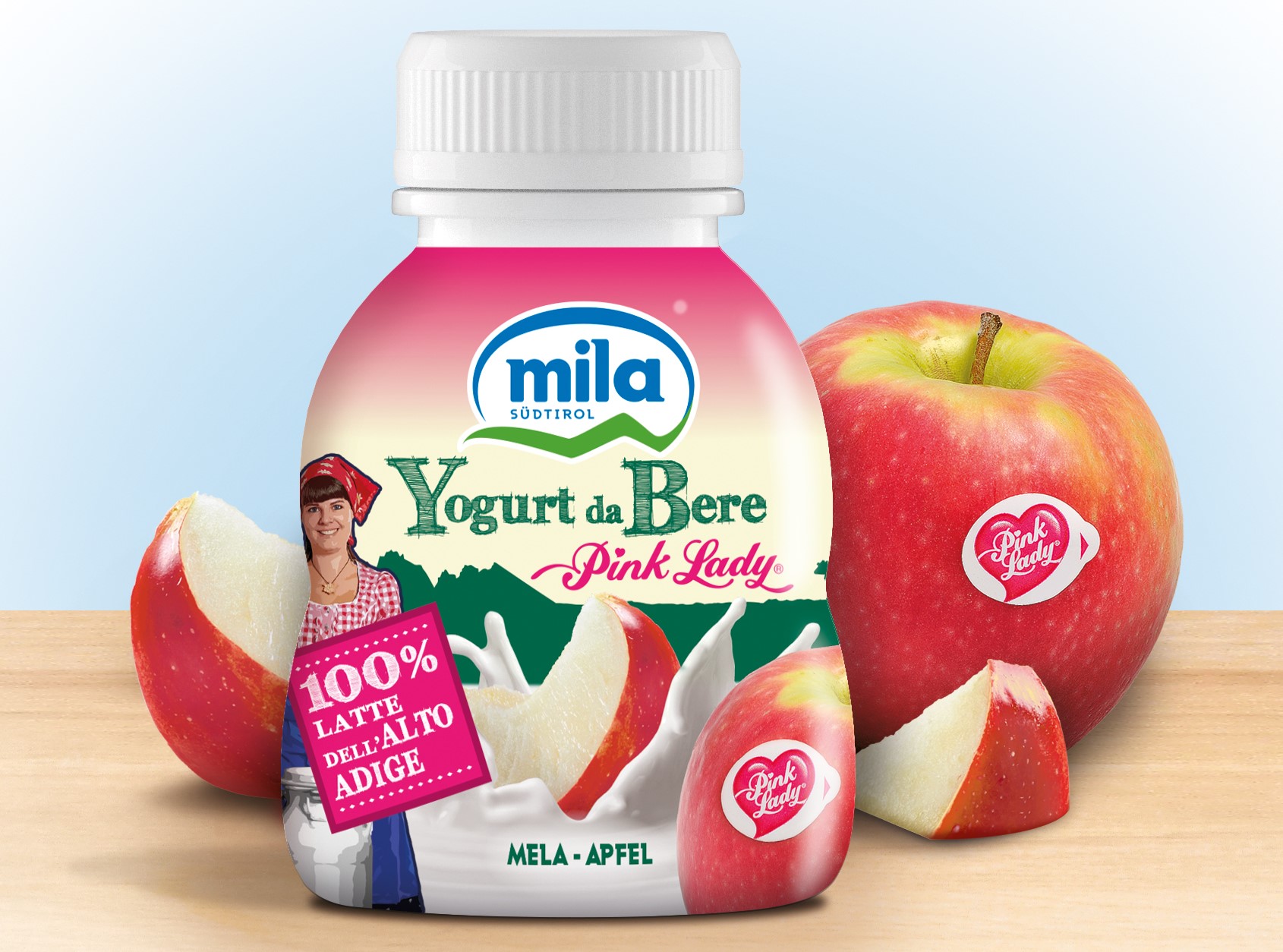 Mila lancia il primo yogurt da bere al gusto Pink Lady