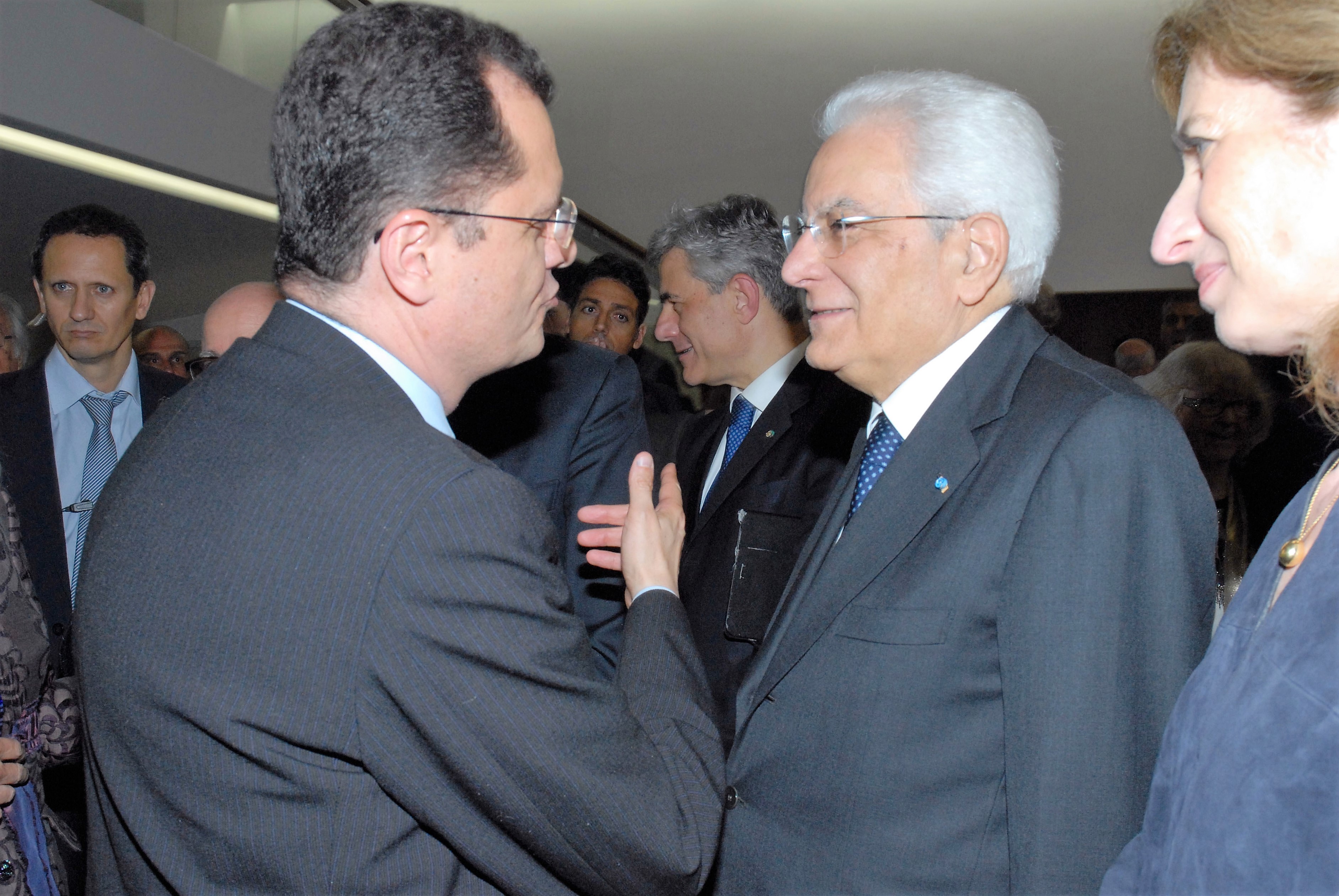 Fabio Porta, Pd, con il presidente della Repubblica Italiana Sergio Mattarella