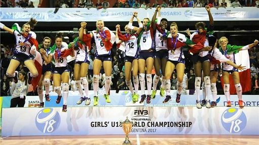 Pallavolo under 18, Italia batte Repubblica Dominicana ed è campione del mondo