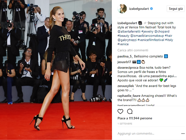 Festival del Cinema di Venezia, i Social premiano due attrici/modelle brasiliane e Chiara Ferragni