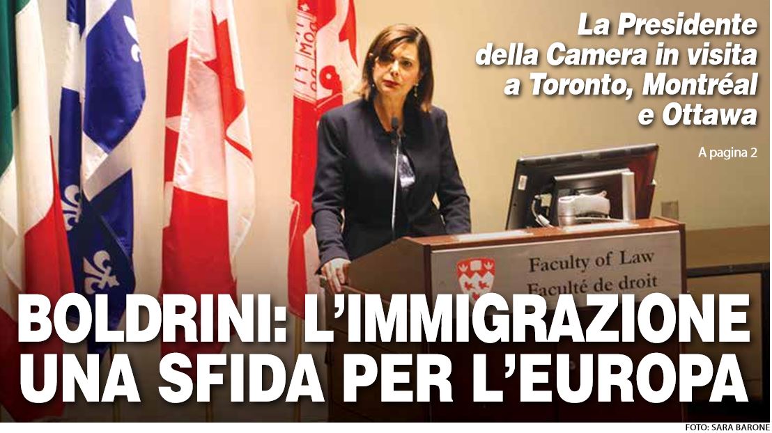 Italiani all’estero, Laura Boldrini in visita a Toronto Montréal e Ottawa