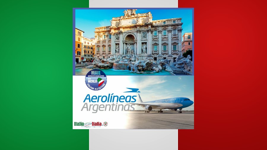 Vivi in Sud America? Viaggia a Roma con il 10% di sconto grazie all’accordo MAIE – Aerolineas Argentinas [FOTO]