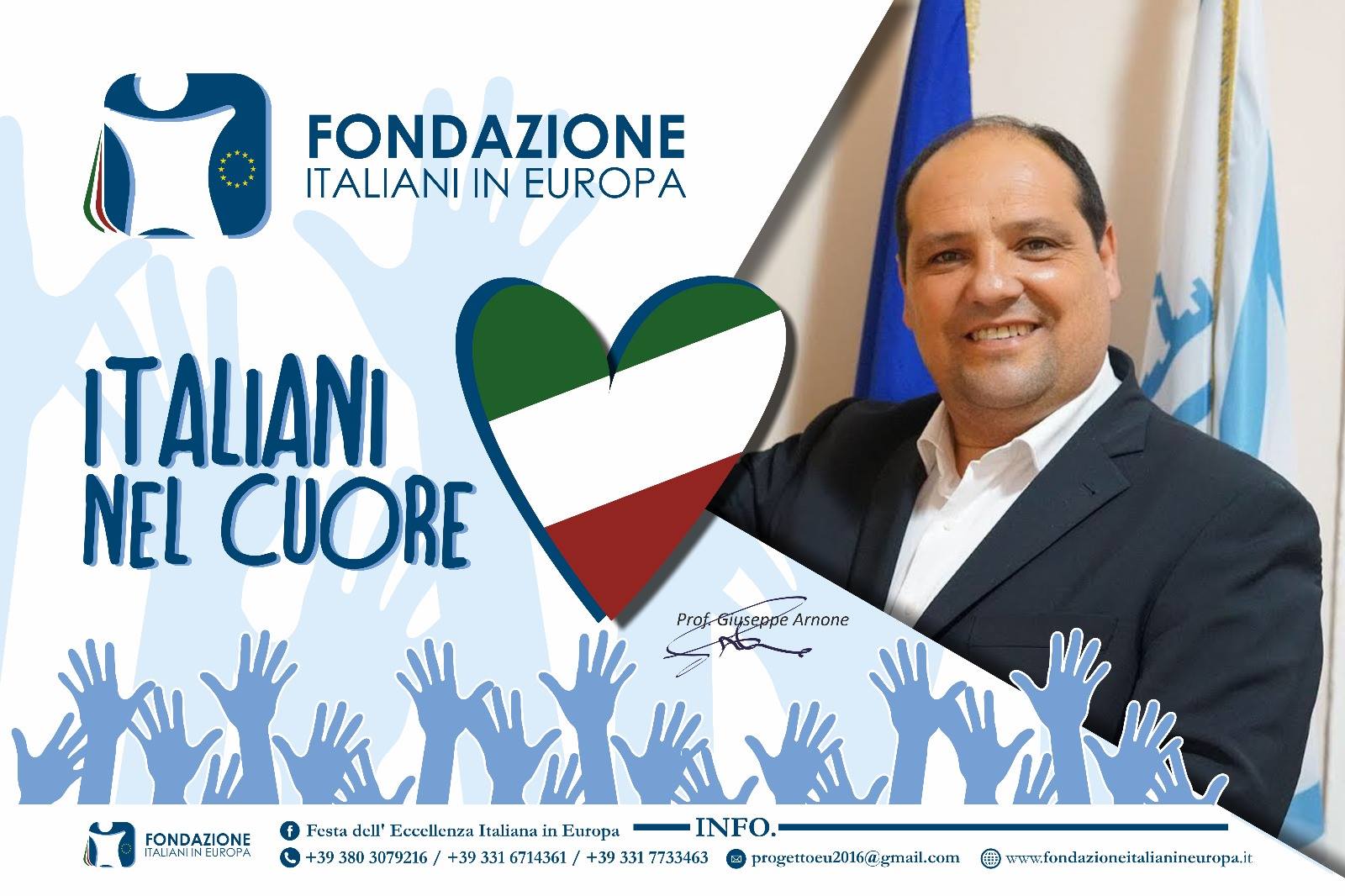 Giuseppe Arnone a ItaliaChiamaItalia, “con la mia Fondazione al servizio degli Italiani in Europa”