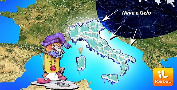 Meteo, in Italia inverno polare: raffiche di vento gelido fino a 100 km/h