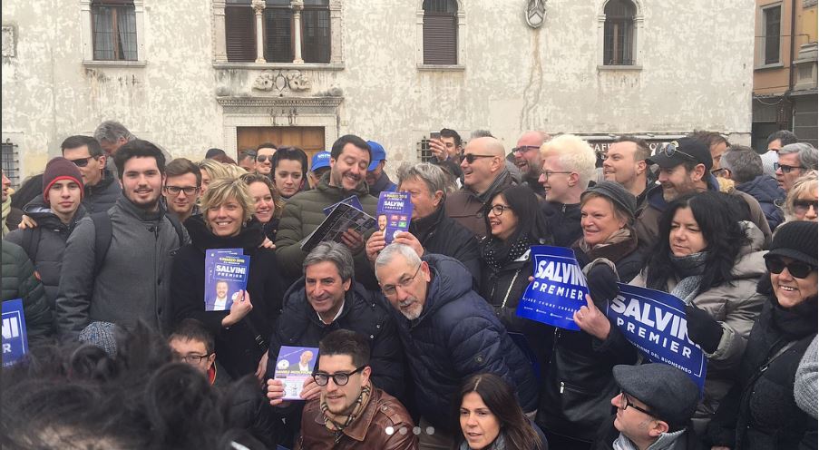 Salvini, “con la Lega soffia il vento del cambiamento” [VIDEO]