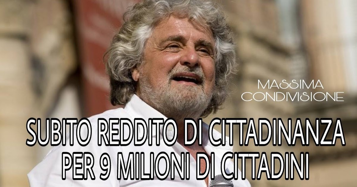 Grillo, “reddito di cittadinanza per diritto di nascita”. Tajani, “non ci sono i soldi” [VIDEO]