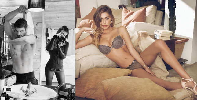 Belen Rodriguez e Andrea Iannone a Milano, nuovo tattoo per Fabrizio Corona