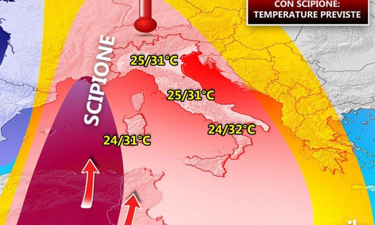 Meteo, fine settimana d’estate: oltre 30 gradi, ecco dove farà più caldo