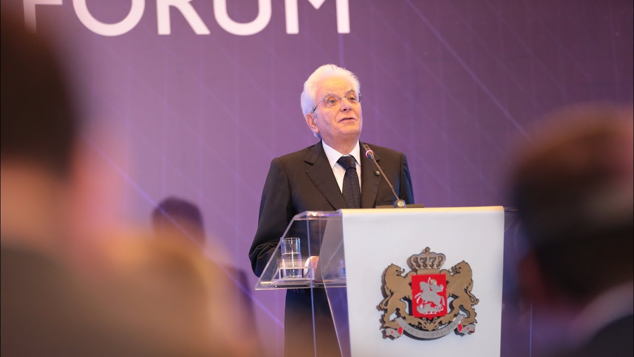 Mattarella interviene al Forum Economico italo georgiano [VIDEO INTEGRALE]
