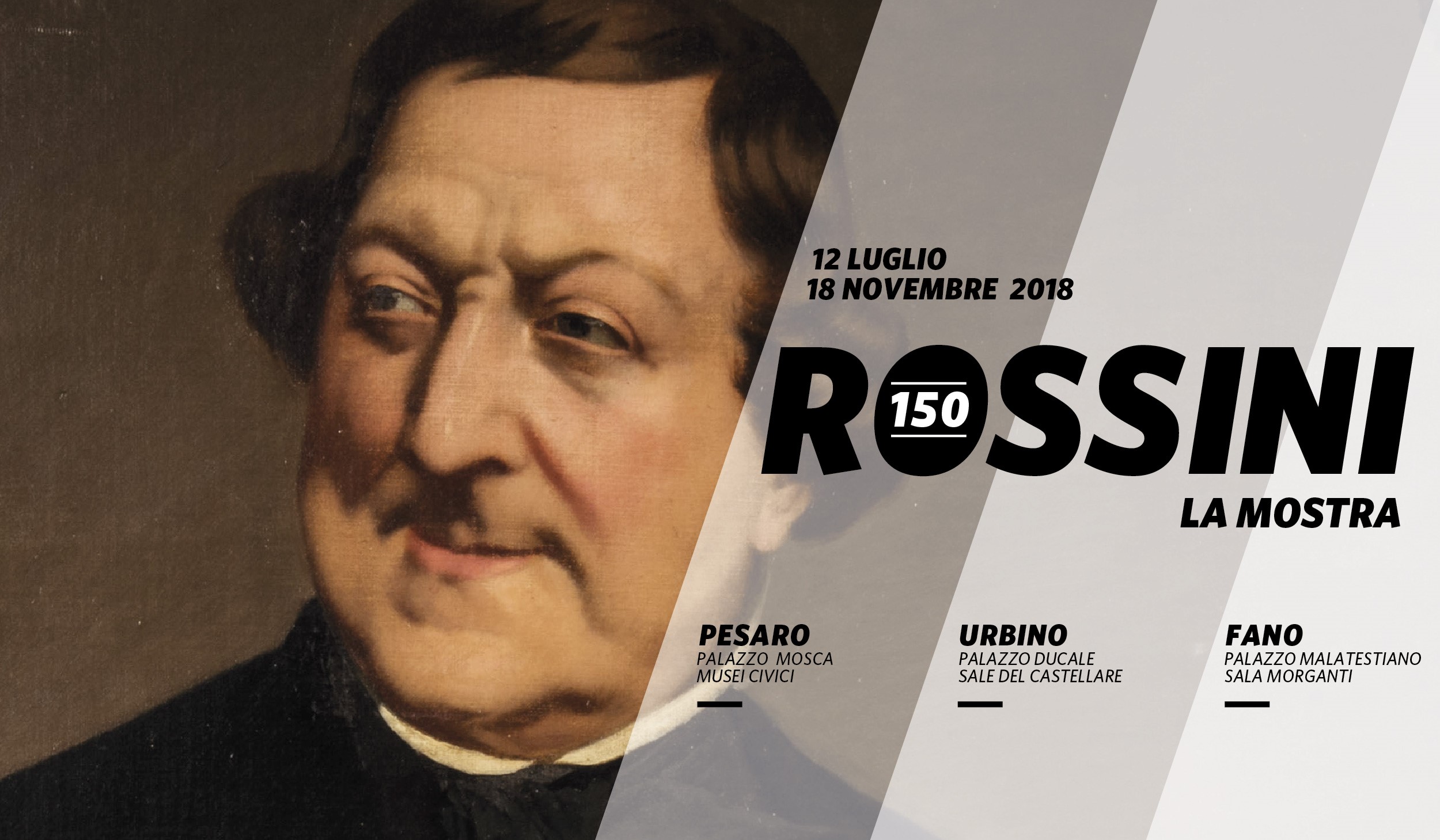 ‘Rossini 150’, una mostra diffusa dedicata al Cigno pesarese