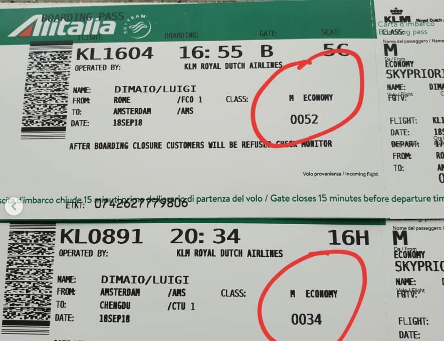 Di Maio: “Volo in Cina in classe economica, dal Pd fake news” [VIDEO]