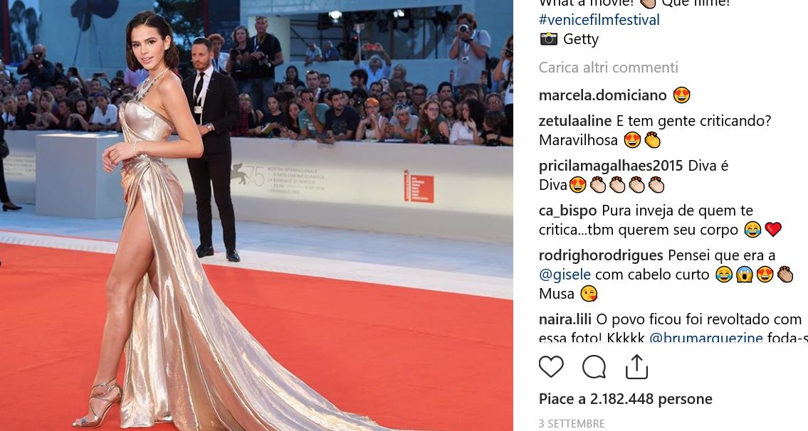 Instagram, Lady Neymar vince la Mostra del Cinema di Venezia