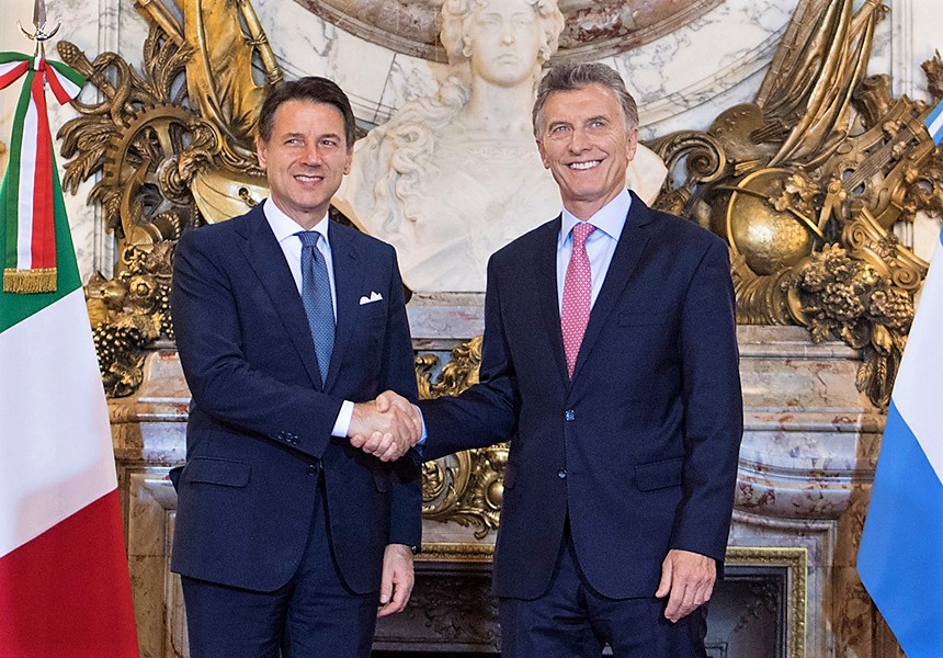 Conte a Buenos Aires, presidente Macri: “Agenda ricca per il futuro tra Italia e Argentina” [VIDEO]