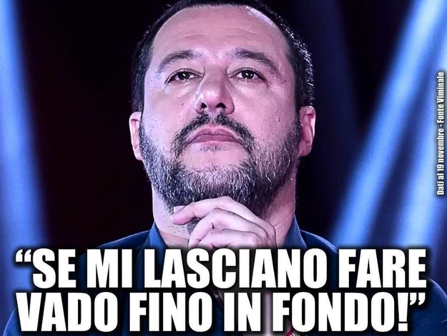 Salvini, “se non mi fanno saltare io vado fino in fondo”