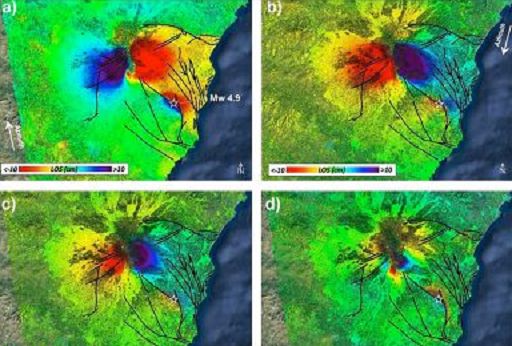 Eruzione Etna ha provocato spostamento del suolo fino a mezzo metro