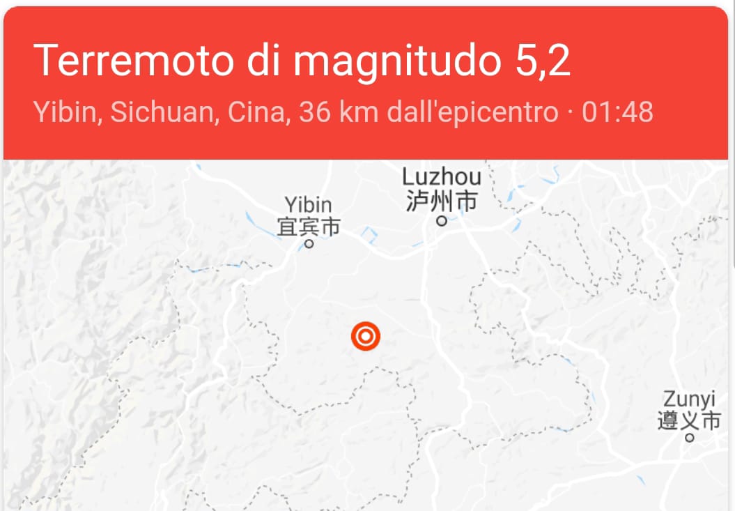 Terremoto in Cina e in Giappone, magnitudo 5.0 e 5.2 | Per ora niente danni