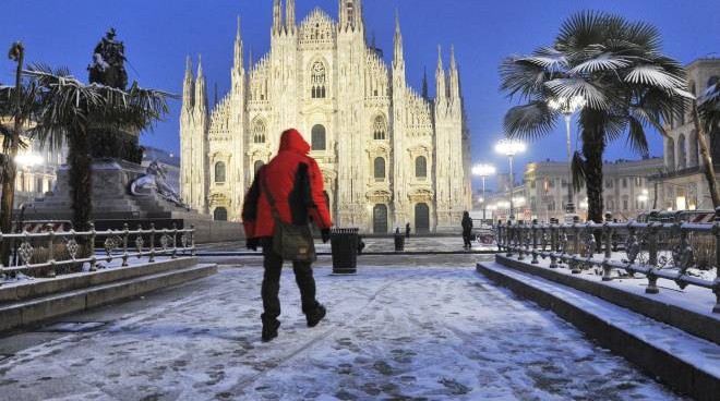 Meteo, gelo polare tra mercoledì e giovedì. Bomba di neve, anche a Milano