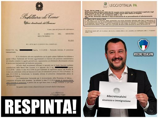 DL SICUREZZA | Nigeriano fa domanda di protezione per evitare il rimpatrio: espulso