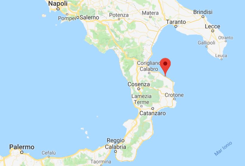 Calabria, terremoto magnitudo 3.1 in provincia di Cosenza