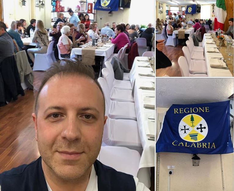 Italiani all’estero, Meliti (MAIE UK) al pranzo dei calabresi presso la St. Peter’s Italian church