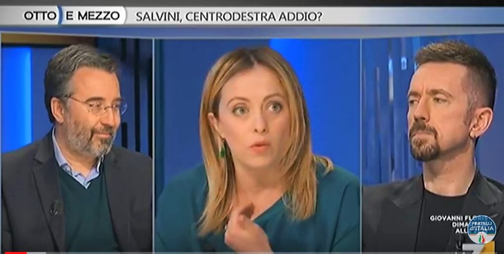 VIDEO | Giorgia Meloni demolisce la sinistra in diretta e la Gruber toglie l’audio. Da non perdere