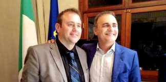Giuseppe Cacace con il presidente del MAIE, Ricardo Merlo