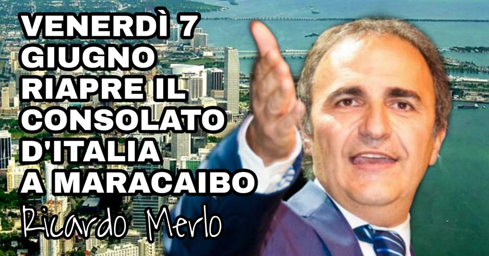 Riapre venerdì 7 giugno il Consolato a Maracaibo. Merlo, “il nostro impegno per gli italiani in Venezuela”
