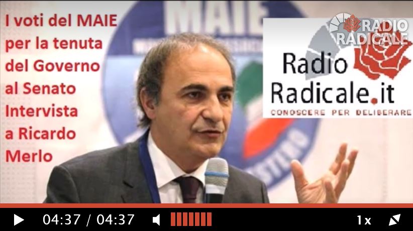 MAGGIORANZA A 167 | Radio Radicale: “Determinanti i voti del MAIE per la tenuta del Governo” [ASCOLTA L’AUDIO]