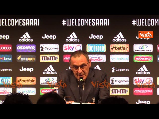 Juventus, Sarri si presenta: “E’ il coronamento di una carriera lunghissima” [VIDEO]