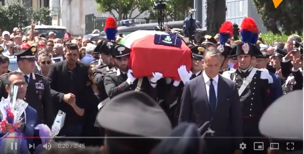 VIDEO | Funerale del carabiniere ucciso a Roma