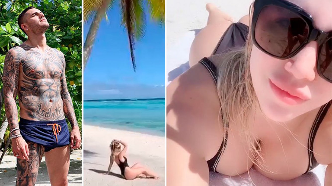 Paradiso polinesiano per Wanda Nara e Mauro Icardi