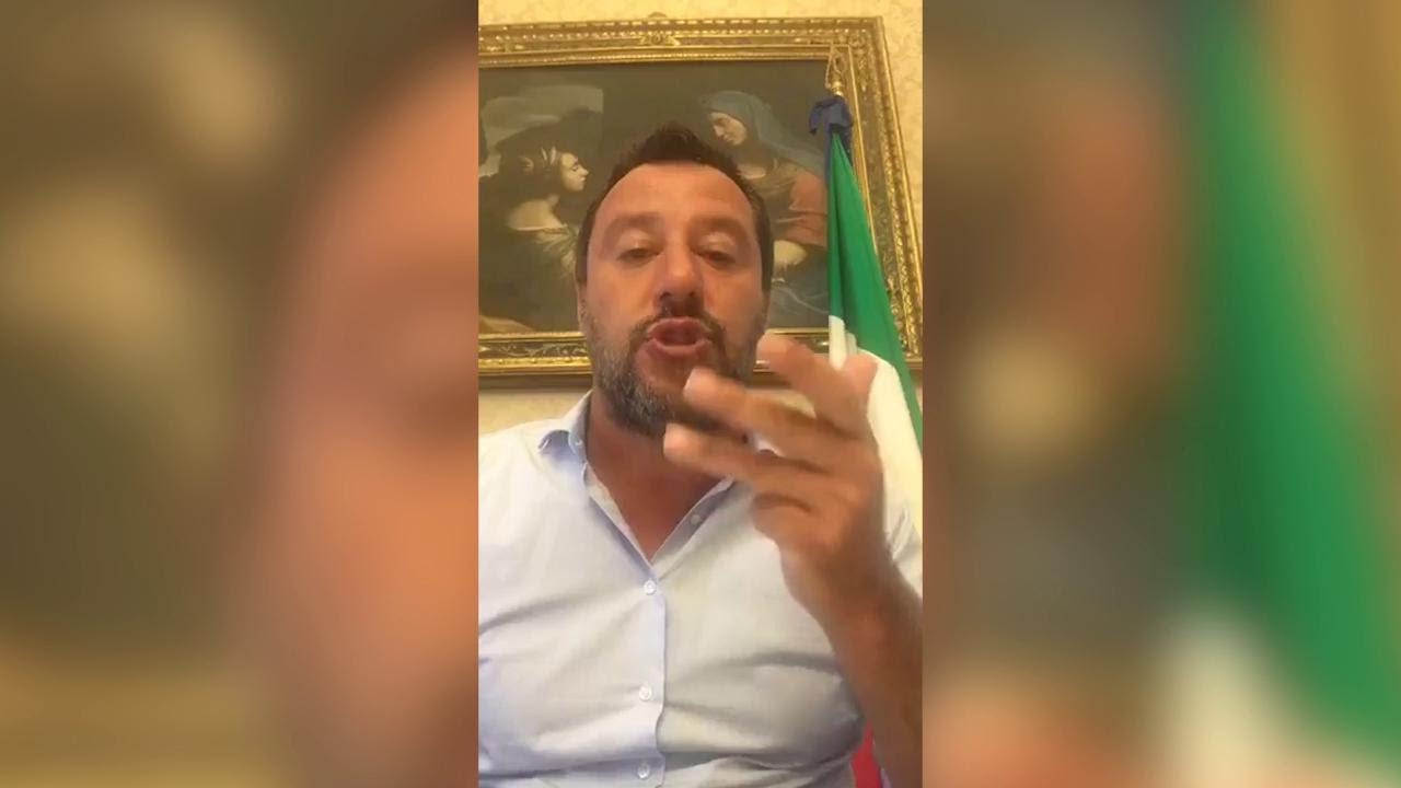 VIDEO | Nave Gregoretti, Salvini: “Porti chiusi a chi arriva in Italia senza permesso”