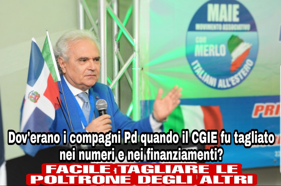 “IPOCRITI” | Riforme, Augusto Sorriso (Comites NY): “Con 18 eletti all’estero risultati zero, a quelli del Pd interessano solo le poltrone”