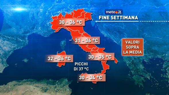 Torna il caldo africano, da lunedì al Centro-Sud temperature oltre i 35 gradi
